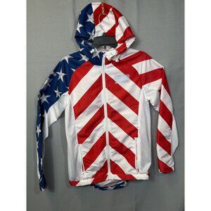 Carbon Womens Patriotic Hooded Jacket Size S SKU 7312